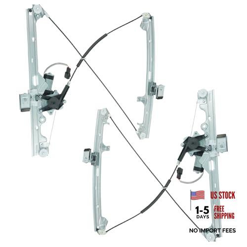 Front Power Power Window Regulator & Motor Assembly Set Compatible WRA50131