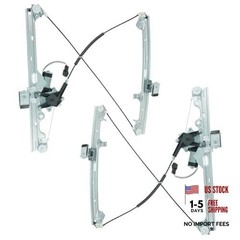 Front Power Power Window Regulator & Motor Assembly Set Compatible WRA50131