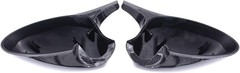 Pair of Carbon Fiber ABS Rear View Door Side Mirror Cover Cap for 3 Series E90 E
