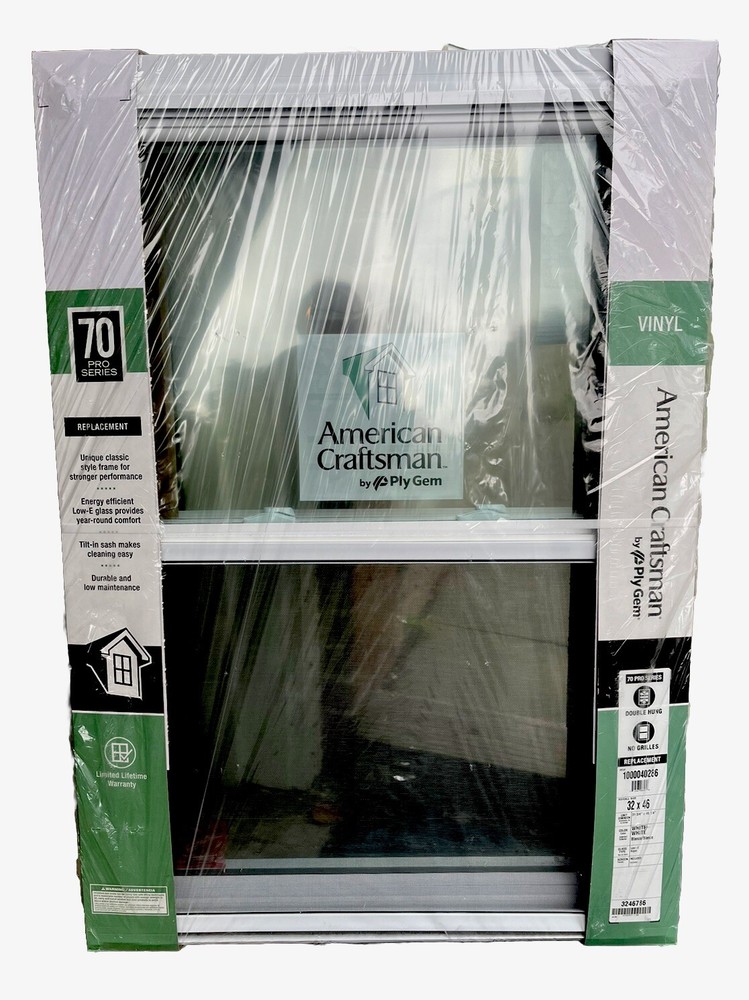 American craftsman 70 Pro Series 32” X 46” vinyl replacement window