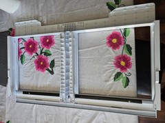 Sliding Home Window Insert Sash 24×12 White Plastic Frame Clear Single Pane