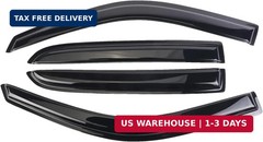 Window Visor Tape-on Side for 2009-2014 Ford F-150 SuperCrew, Window Deflectors