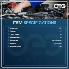 New Alternator Compatible With Kia Sportage 2.4L 2017-2021, 2.0L 2020 37300