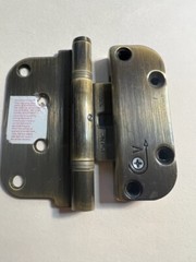 Amesbury Adjustable Hinge LH Vert Door & Frame Hinge Antique Brass