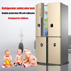 1 Set Child Safety Lock Refrigerator Lock for Fridge Cabinet Drawer 26cm Oval