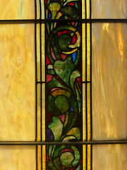Antique Victorian Stained Glass Windows Set