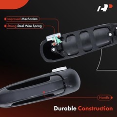 Rear Left Driver Side Exterior Door Handle Compatible with Dodge Ram 1500