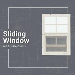 Shed Windows 18X23 (1-Pack) | Sliding Windows with Tempered Glass & Screens | Fl