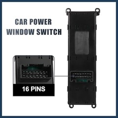 Power Window Switch, Front Left Driver Side Window Control Switch No.93570