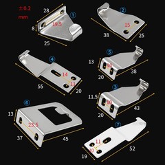 1PCS Accessories Sliding Doors Safety Lock Crescent Lock Window Lock Door Lock