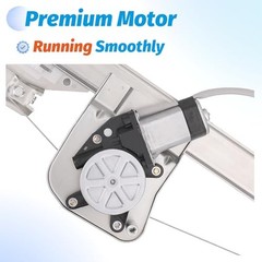 Rear Driver Side Power Window Regulator with Motor Compatible with 2007-2013