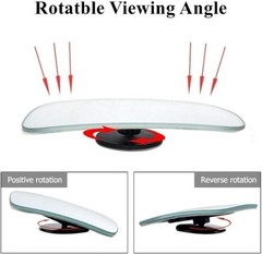 Blind Spot Mirror, Rectangle Adjustable Car Auxiliary Size: Adhesive Rectangle