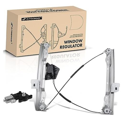 Front Left Power Window Regulator with 2-Blade Motor Front Driver (LH)