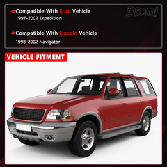 Rear Liftgate Window Hinges Compatible With Ford Lincoln 1997-2002 Expedition