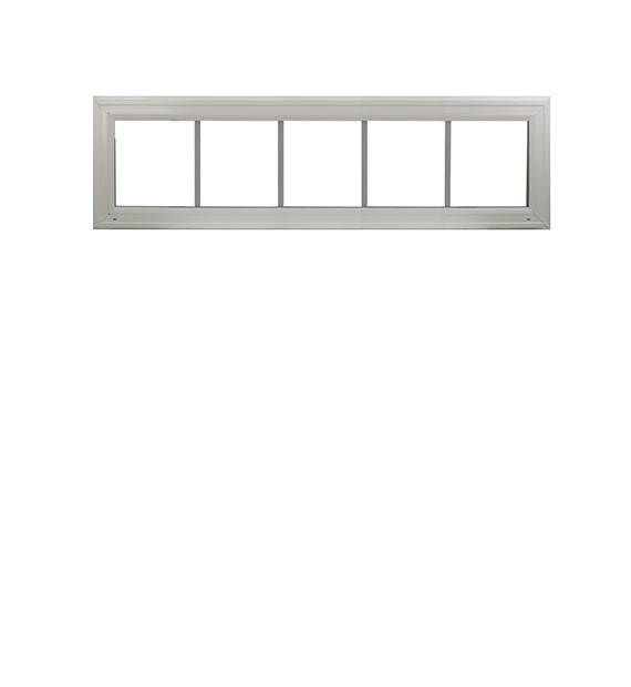 Double Pane Transom Window 60″ x 12″ White FL. Approved Argon Gas Low E DP50