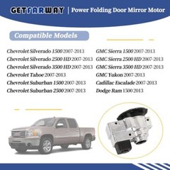 Power Folding Door Mirror Motor 20756891 GM0817558 Compatible with Chevrolet