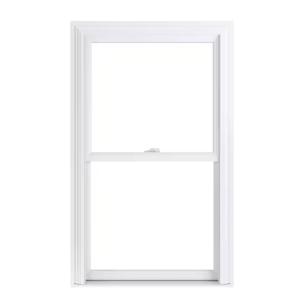 27.75 In. X 45.25 In. 70 Pro Series White Double Hung Low-E Argon Glass Vinyl Re