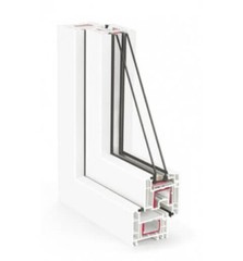 Rehau uPVC Turn & Tilt Windows Energy Efficient 33 1/2 W X 35 1/2 H Hinges Right