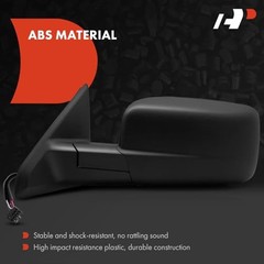 Driver Side Power Door Mirror – Compatible with Ram 1500 2014 Left Driver Side