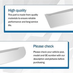 Rear Left Door C Pillar Garnish Molding Fits for 2011-2016 KIA Chrome Rear Left