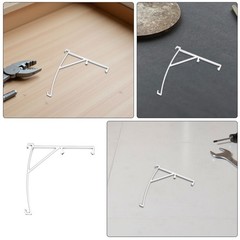 10Pcs Transparent Reusable Plastic Vertical Blind Mounting Brackets for Home Use