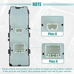 Front Left Driver Side Master Power Window Switch Fits Dodge Magnum – Pack of 10