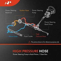 Power Steering Hose Pressure Hose Line Assembly Compatible with Dodge Dakota