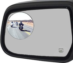 3″ Round Convex Wide Angle Rear View Mirror with Aluminum Frame Size: 1 piece