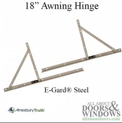 Truth 13.15 Awning Window Hinge and Track, Pairs 18″ – E-Gard® Steel