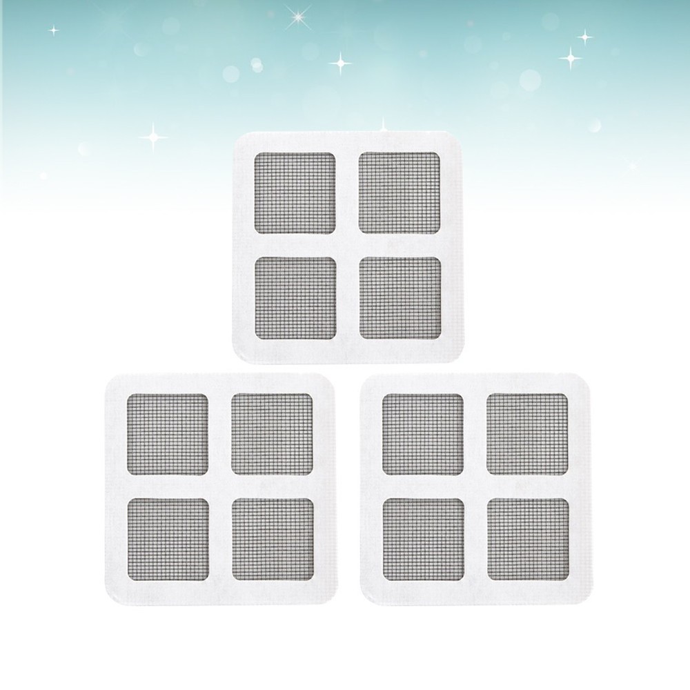 3Pcs Household Door Mesh Sticker Durable Window Repair Patch Grey Color