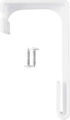 Heavy Duty RV Side Curtain Hold Down Hooks, White 4 Pack, Fits Tr Size: 4 Pack