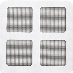 3Pcs Household Door Mesh Sticker Durable Window Repair Patch Grey Color