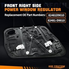 82481-D9010 Front Right Passenger Side Power Window Regulator with Panel