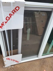 ➿️ MILGARD Sliding White Vinyl Window with Low-E Argon & Screen Meets 47″X35″
