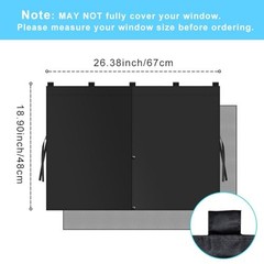 2-Pack Magnetic Car Window Shades – Double Layer UV Protection for Side