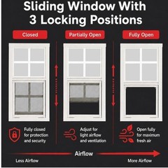 2 Pack 12×18 White Flush Mount Shed Windows Safety Glass Vertical Slider New