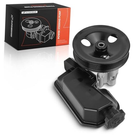 Power Steering Pump, with Reservoir & Pulley, Compatible with Dodge Dakota