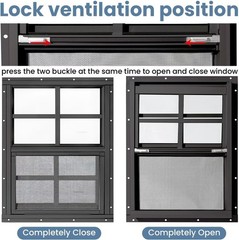 Flush Mount 12×18 Sliding Shed Windows – Durable Tempered Glass & Screen, 2 Pack