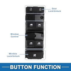 Power Window Switch Front Left Driver Side Window Control Switch for Kia Forte