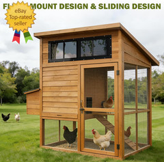 2 Pack Shed Windows, 10″X 18″ Black Sliding Window Suitable for Chicken Coop, Sh