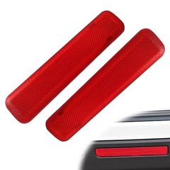 1 Pair Rear Left Driver and Right Passenger Side Door Red Reflector Panel