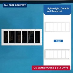 NeatiEase 2 Pack Shed Windows 10″x35″, Transom Window Fixed Design with Tempered