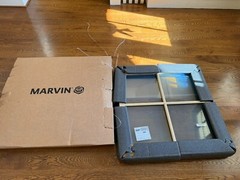 Marvin Ultimate Double Hung – Bare Sash Window – Satin Nickel Sash Lock