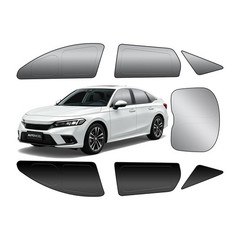 Honda Civic Side Window Sun Shade, OEM Laser-Cut Custom Fit Graphene Honeycom…