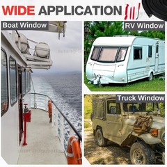 EPDM Window & Door Gasket Seal Flipper Double Glazing Rubber Draught Seal 1M