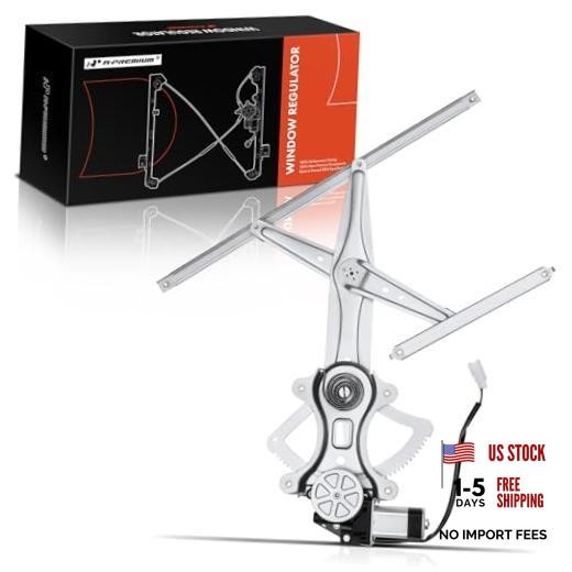 Power Window Regulator with 2-Pin Motor Compatible with Front Driver Side
