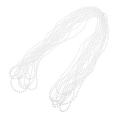 Window Shade Chain: Plastic White Bead Pull Cord – 10.9 Yards Replacement Blind