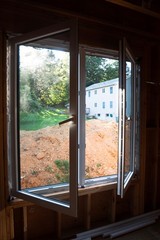 Double Sash European Tilt & Turn Window uPVC Black Exterior – In Stock in NJ!