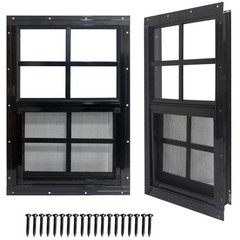 Small Sliding Windows for Shed, Chicken Coop – 2 Pack