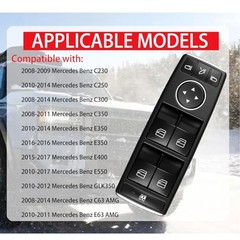 Master Power Window Switch Button Front Driver Side – Compatible with 2008-2017